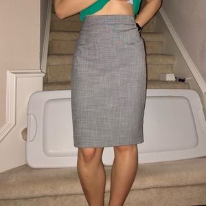 Ann Taylor Gray Business Pencil Skirt